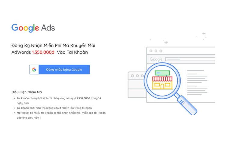 mã khuyến mãi google ads